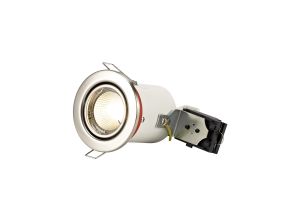 Agni GU10 Adjustable Fire Rated Downlight, Satin Nickel, Cut Out: 75mm