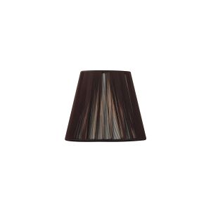 Clip On Silk String Shade Dark Brown 80/130mm x 110mm