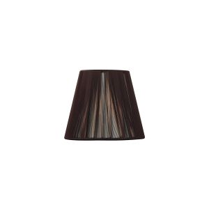 Clip On Silk String Shade Dark Brown 80/130mm x 110mm