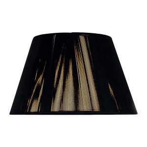 Silk String Shade Black 250/400mm x 250mm