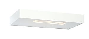 Saxby 48033 Slim Single 9W LED Wall Light Matt White Finish