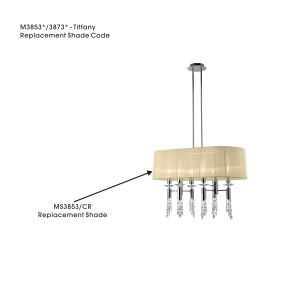 Tiffany Cream Shade Suitable For, M3853/3873, 970mmx450mmx275mm