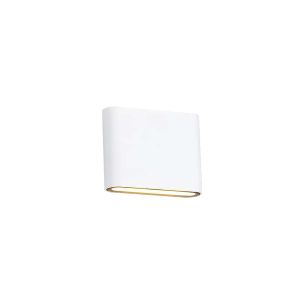 Contour Up & Downward Lighting Small Wall Light 2x3W LED 3000K, 350lm, Sand White, IP54, 3yrs Warranty
