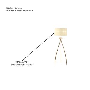 Loewe Cmozarella Organza Shade For M4638AB/4638, 590mmx310mm