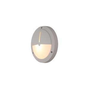 Daru Eyelid Bulkhead Wall Lamp, 1 Light E27, Sand White, IP54