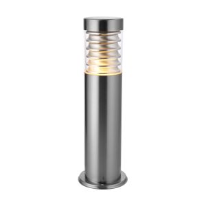 Equinox Single Outdoor Pedestal Marine Grade Stainless Steel/Clear Finish