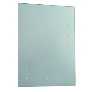 Toba Single LED Bathroom Mirror Mirrored Glass/White Finish