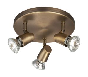 Kinja 3 Light Plate Spotlight GU10, Bronze