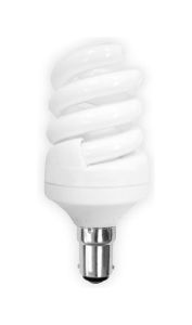Extra Mini Supreme Spiral B15 15W 2700K Compact Fluorescent