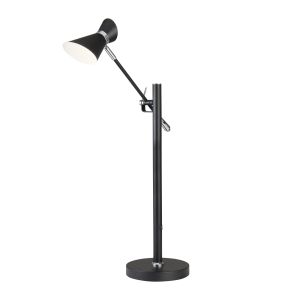 Spotlight - Diablo LED Table Lamp, Matt Black, Chrome & White