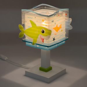 LITTLE SHARK Childrens Table Lamp 1xE14