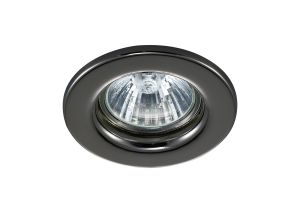 Hudson GU10 Fixed Downlight Black Chrome (Lamp Not Included), Cut Out: 60mm