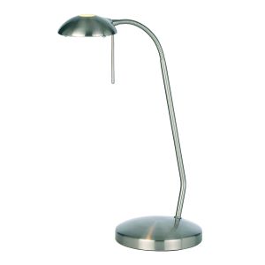 Hackney 1 Light G9 Satin Chrome Adjustable 3 Stage Touch Table Lamp