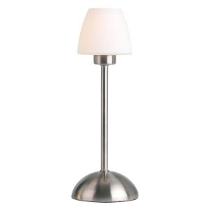 Endon 659-TL-SC Satin Chrome & Opal Glass G9 Table Lamps