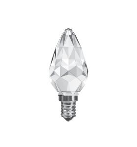 CrystaLED Candle E14 3W Natural White 4000K 320lm, Clear Crystal Finish, 3yrs Warranty