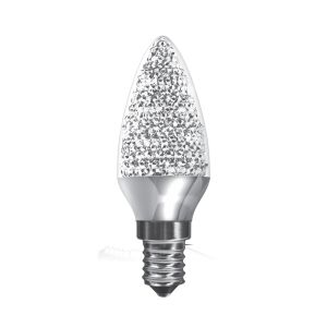 Kaleido LED Candle E14 Dimmable 3.5W Natural White 4000K, 270lm, Chrome Finish, 3yrs Warranty