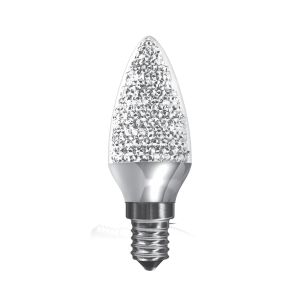 Kaleido LED Candle E14 Dimmable 3.5W Warm White 3000K, 250lm, Chrome Finish, 3yrs Warranty