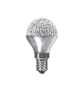 Kaleido LED Ball E14 Dimmable 3.5W Natural White 4000K, 270lm, Chrome Finish, 3yrs Warranty