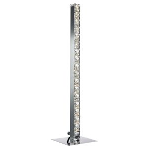 Clover - LED Table Lamp, Chrome, Clear Crystal Glass