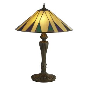 Charleston Tiffany Table Lamp Yellow/Multi