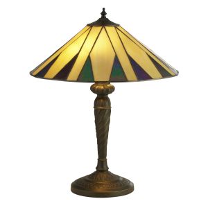 Charleston Tiffany Table Lamp Yellow Multi