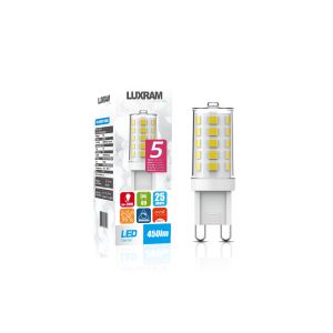 CCT LED G9 5W Switchable White 2700K/4000K/6400K 450lm, Clear Finish, 3yrs Warranty