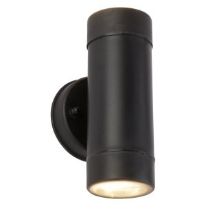 7592-2BK LED Outdoor 2 Light Cylinder Pp Wall Bracket, Black