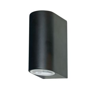 LED Outdoor & Porch (GU10 LED) IP44 Wall Light 2 Light Black