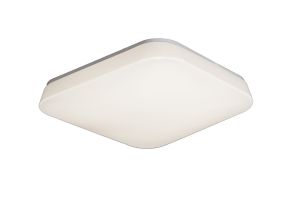 Quatro Flush Ceiling / Wall 18W Medium LED 3000K, 1800lm, White Acrylic, 3yrs Warranty