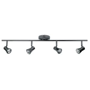 Endon 814-BC Blk/Chrome 4 Light Bar Spot+Lmps