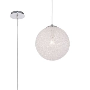 Bola Pendant 30cm Round 1 x E27, Chrome