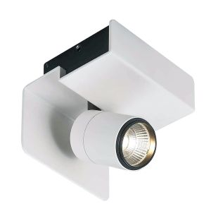 Bocaray Surface Mounted Spot / Wall Light 1 x 7W LED 4000K, 560lm, Matt White / Black, 3yrs Warranty