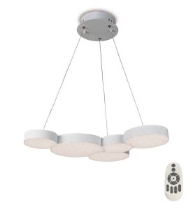 Lunas Pendant 63.5cm x 46.3cm 43W LED 3000K, 2120lm, RF Remote Control White, 3yrs Warranty