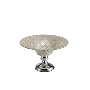 (DH) Trina Mosaic Platter Polished Chrome