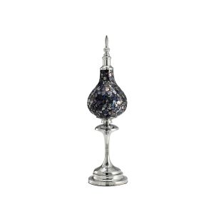 (DH) Myra Mosaic Ornament Small Blue/Silver