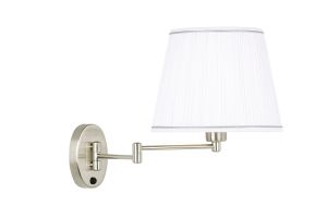 Endon 9092-SC Satin Chrome Wall Bracket 2 Light Shade not included