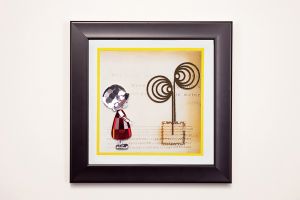 (DH) Bambino Girl, Black Frame Red, Clear Crystal