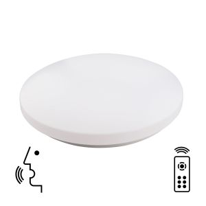 Zero Smart Ceiling, 80W LED, 2700-5000K Tuneable White, 4500lm, Remote Control, White, 3yrs Warranty