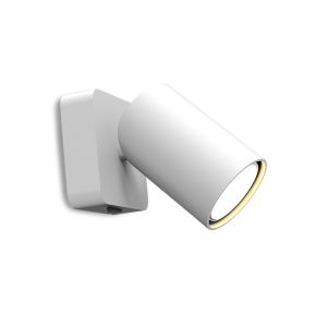 Sal 1 Light Switched Wall Light GU10, Matt White