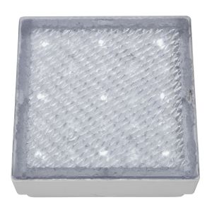 LED Outdoor&Indoor Recessed Walkover Clear Small Square - White Led