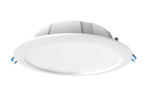 Graciosa 23.5cm Round LED Downlight, 24.5W, 4000K, 2100lm, White, Cut Out 200mm, IP44, Driver Included, 3yrs Warranty