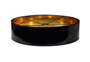 Alessandro Round, 595 x 150mm Shade (B), Gold/Black