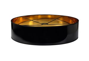 Alessandro Round, 59.5x15cm Shade (B), Gold/Black