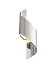 Allegra Wall Lamp Small, 1 x 8W LED, 3000K, 640lm, Silver/Polished Chrome, 3yrs Warranty