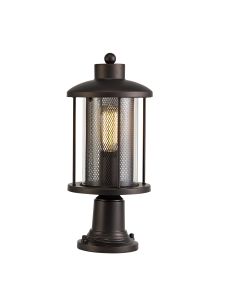 Arup Pedestal Lamp, 1 x E27, Antique Bronze/Clear Glass, IP54, 2yrs Warranty