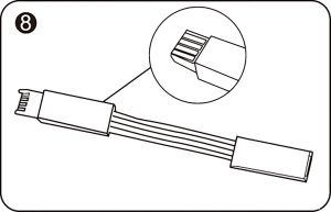 Axis Connecting Cable Multi-Colour 5cm