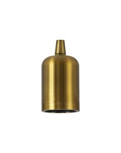 Briciole 4.7cm Lampholder Kit, Gilt Bronze, E27 c/w Cable Clamp & Deeper Shade Ring, Suitable For Shades & Cages