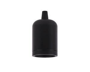 Briciole 4.7cm Lampholder Kit, Black, E27 c/w Cable Clamp, Suitable For Shades & Cages