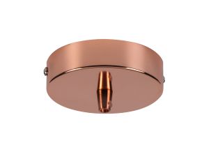 Briciole 10cm Canopy/Ceiling Rose Kit, Rose Gold, c/w Cable Clamp