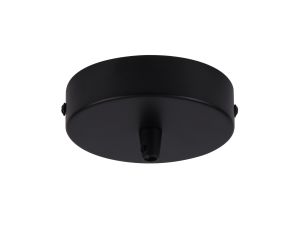Briciole 10cm Canopy/Ceiling Rose Kit, Black, c/w Cable Clamp